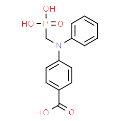 ChemSpider 2D Image | 4-[Phenyl(phosphonomethyl)amino]benzoic acid | C14H14NO5P