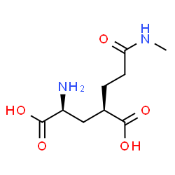 ChemSpider 2D Image | (4R)-4-[3-(Methylamino)-3-oxopropyl]-L-glutamic acid | C9H16N2O5