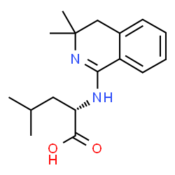 ChemSpider 2D Image | N-(3,3-Dimethyl-3,4-dihydro-1-isoquinolinyl)-L-leucine | C17H24N2O2