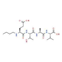 ChemSpider 2D Image | N-Butyl-L-alpha-glutamyl-L-threonyl-L-alanyl-L-valine | C21H38N4O8