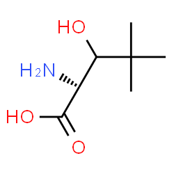 ChemSpider 2D Image | (2S)-2-Amino-3-hydroxy-4,4-dimethylpentanoic acid | C7H15NO3