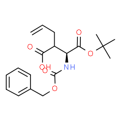 ChemSpider 2D Image | N-[(Phenylmethoxy)carbonyl]-3-allyl-L-aspartic acid 1-tert-butyl ester | C19H25NO6