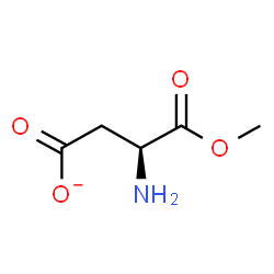 ChemSpider 2D Image | (3S)-3-Amino-4-methoxy-4-oxobutanoate | C5H8NO4