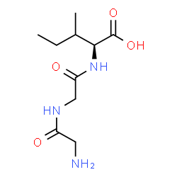 ChemSpider 2D Image | Glycylglycyl-L-isoleucine | C10H19N3O4