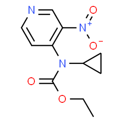 ChemSpider 2D Image | Ethyl cyclopropyl(3-nitro-4-pyridinyl)carbamate | C11H13N3O4