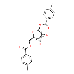 ChemSpider 2D Image | 2,3-O-Isopropylidene-1,5-bis-O-(4-methylbenzoyl)-beta-D-ribofuranose | C24H26O7
