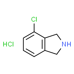 ChemSpider 2D Image | 4-Chloroisoindoline hydrochloride | C8H9Cl2N