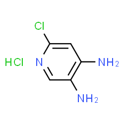 ChemSpider 2D Image | 6-chloropyridine-3,4-diamine hydrochloride | C5H7Cl2N3