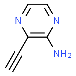 ChemSpider 2D Image | 3-Ethynyl-2-pyrazinamine | C6H5N3