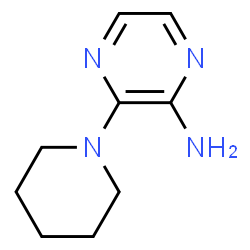 ChemSpider 2D Image | 3-(1-Piperidinyl)-2-pyrazinamine | C9H14N4