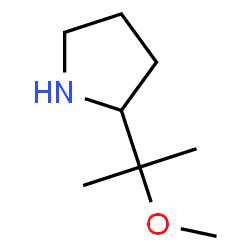 ChemSpider 2D Image | 2-(2-Methoxy-2-propanyl)pyrrolidine | C8H17NO