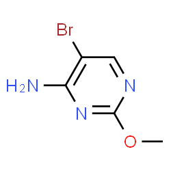 ChemSpider 2D Image | 5-Bromo-2-methoxy-4-pyrimidinamine | C5H6BrN3O