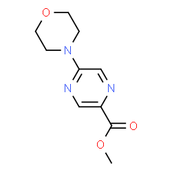 ChemSpider 2D Image | Methyl 5-morpholinopyrazine-2-carboxylate | C10H13N3O3