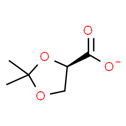 ChemSpider 2D Image | (4R)-2,2-Dimethyl-1,3-dioxolane-4-carboxylate | C6H9O4
