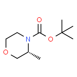 ChemSpider 2D Image | tert-Butyl (3R)-3-methylmorpholine-4-carboxylate | C10H19NO3
