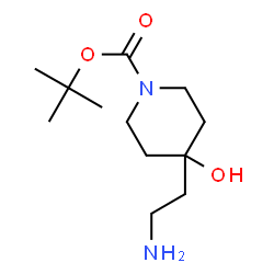 ChemSpider 2D Image | 1-Boc-4-(2-Aminoethyl)-4-hydroxypiperidine | C12H24N2O3