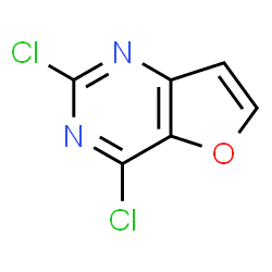 ChemSpider 2D Image | 2,4-Dichlorofuro[3,2-d]pyrimidine | C6H2Cl2N2O
