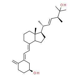 ChemSpider 2D Image | (3S,5E,7E,14xi,22E)-9,10-Secoergosta-5,7,10,22-tetraene-3,25-diol | C28H44O2