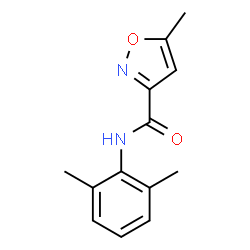 ChemSpider 2D Image | N-(2,6-dimethylphenyl)-5-methyl-3-isoxazolecarboxamide | C13H14N2O2