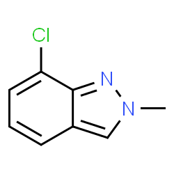 ChemSpider 2D Image | 7-Chloro-2-methyl-2H-indazole | C8H7ClN2