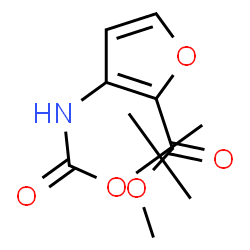 ChemSpider 2D Image | Methyl 3-[(tert-butoxycarbonyl)amino]-2-furoate | C11H15NO5