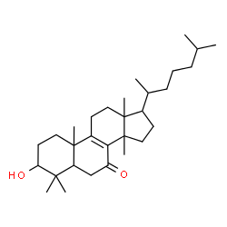 ChemSpider 2D Image | 3-Hydroxylanost-8-en-7-one | C30H50O2