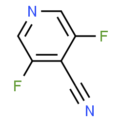 ChemSpider 2D Image | 4-Cyano-3,5-difluoropyridine | C6H2F2N2