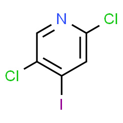 ChemSpider 2D Image | 2,5-Dichloro-4-iodopyridine | C5H2Cl2IN