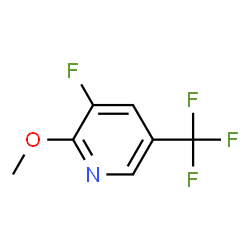 ChemSpider 2D Image | 3-Fluoro-2-methoxy-5-(trifluoromethyl)pyridine | C7H5F4NO