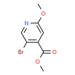 ChemSpider 2D Image | Methyl 5-bromo-2-methoxyisonicotinate | C8H8BrNO3