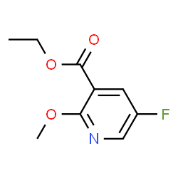 ChemSpider 2D Image | Ethyl 5-fluoro-2-methoxynicotinate | C9H10FNO3