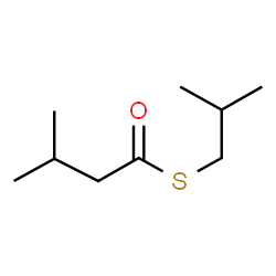 ChemSpider 2D Image | S-Isobutyl 3-methylbutanethioate | C9H18OS