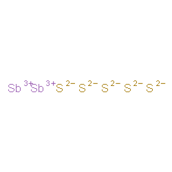 ChemSpider 2D Image | antimony(3+) pentasulfide | S5Sb2
