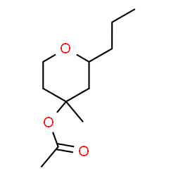 ChemSpider 2D Image | 4-Methyl-2-propyltetrahydro-2H-pyran-4-yl acetate | C11H20O3