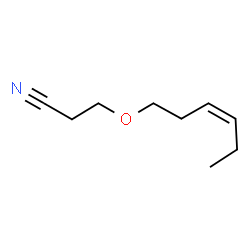 ChemSpider 2D Image | (Z)-3-(Hex-3-en-1-yloxy)propionitrile | C9H15NO