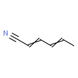 ChemSpider 2D Image | 2,4-Hexadienenitrile | C6H7N