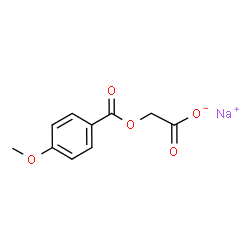 ChemSpider 2D Image | Sodium [(4-methoxybenzoyl)oxy]acetate | C10H9NaO5