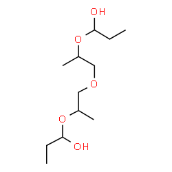 ChemSpider 2D Image | 1,1'-[Oxybis(1,2-propanediyloxy)]di(1-propanol) | C12H26O5