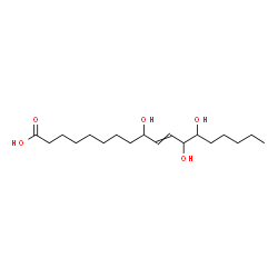ChemSpider 2D Image | 9,12,13-Trihydroxy-10-octadecenoic acid | C18H34O5