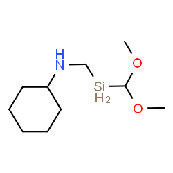 ChemSpider 2D Image | N-{[(Dimethoxymethyl)silyl]methyl}cyclohexanamine | C10H23NO2Si