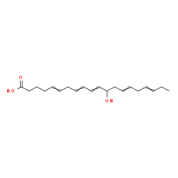 ChemSpider 2D Image | 12-Hydroxy-5,8,10,14,17-icosapentaenoic acid | C20H30O3