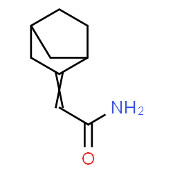 ChemSpider 2D Image | 2-(Bicyclo[2.2.1]hept-2-ylidene)acetamide | C9H13NO