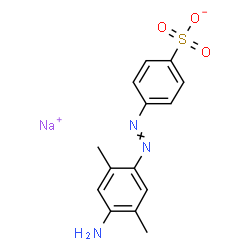 ChemSpider 2D Image | Sodium 4-[(4-amino-2,5-dimethylphenyl)diazenyl]benzenesulfonate | C14H14N3NaO3S