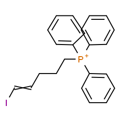 ChemSpider 2D Image | (5-Iodo-4-penten-1-yl)(triphenyl)phosphonium | C23H23IP