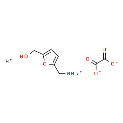 ChemSpider 2D Image | [5-(Hydroxymethyl)-2-furyl]methanaminium hydrogen ethanedioate (1:1:1) | C8H11NO6