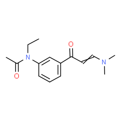 ChemSpider 2D Image | N-{3-[3-(Dimethylamino)acryloyl]phenyl}-N-ethylacetamide | C15H20N2O2