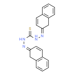 ChemSpider 2D Image | 2,2â€²-Di-2(1H)-naphthalenylidenecarbonothioic dihydrazide | C21H18N4S