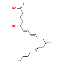 ChemSpider 2D Image | (6E,8E,10E,14E)-5-Hydroxy-12-oxo-6,8,10,14-icosatetraenoic acid | C20H30O4