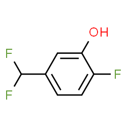 ChemSpider 2D Image | 5-(Difluoromethyl)-2-fluorophenol | C7H5F3O