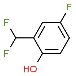 ChemSpider 2D Image | 2-(Difluoromethyl)-4-fluorophenol | C7H5F3O